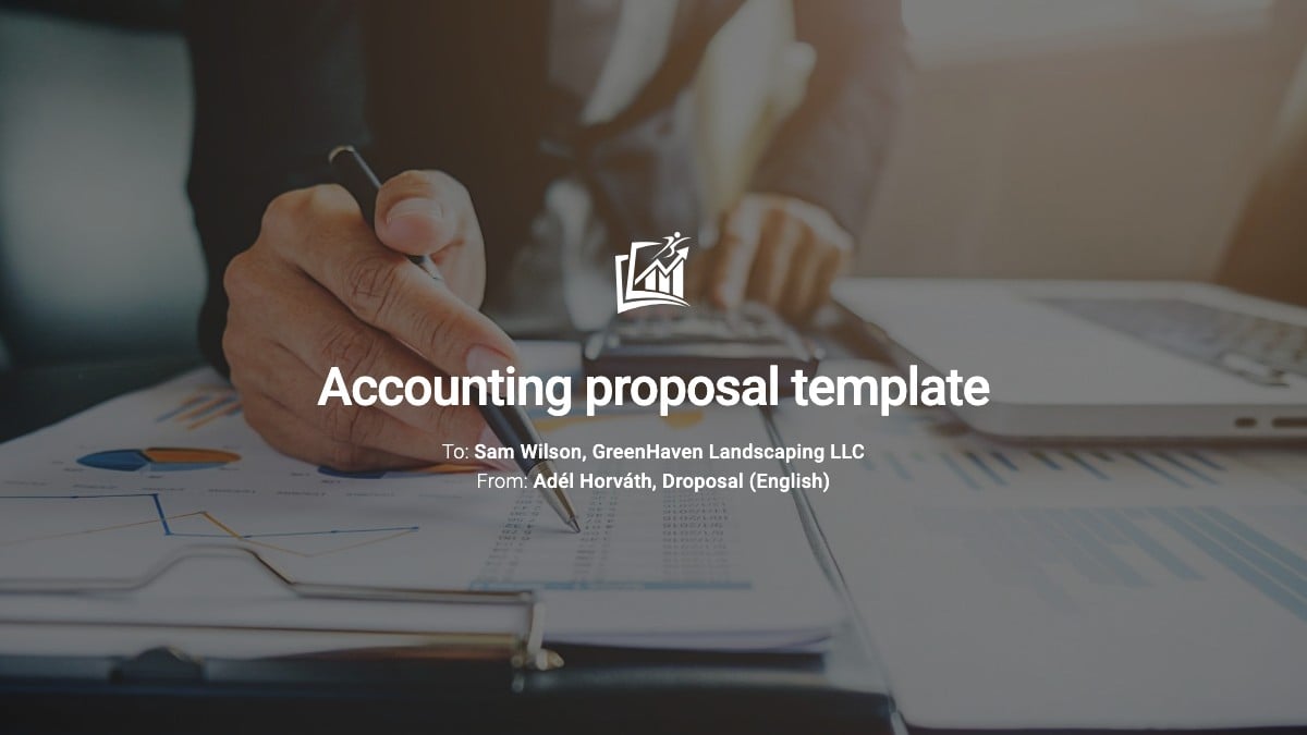 Accounting proposal template