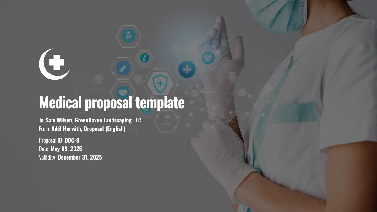 Medical proposal template