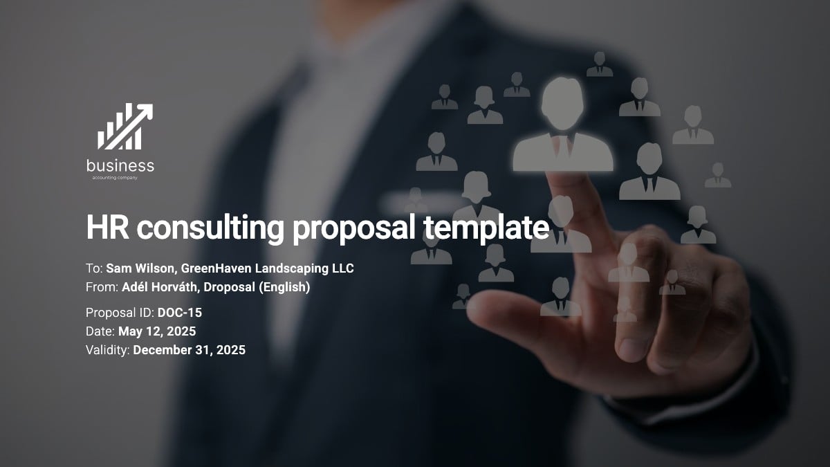 HR consulting proposal template
